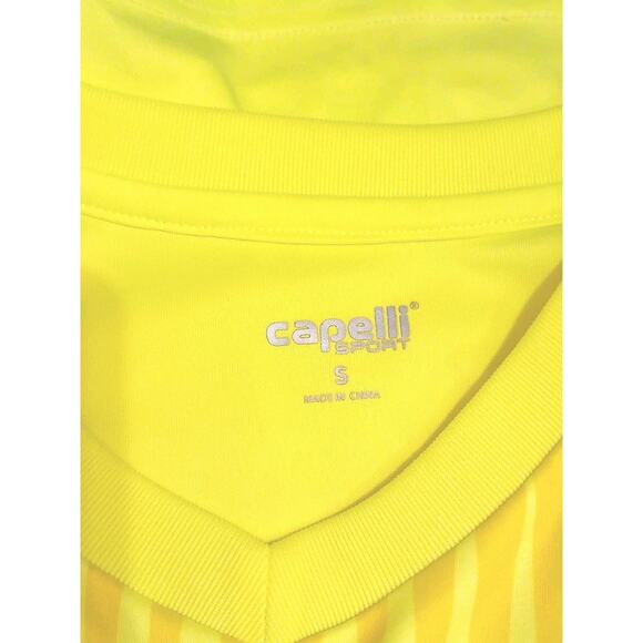 Capelli Goalkeeper Sport Shirt S Yellow Padded Arms Long Sleeve Albion San Diego - Picture 13 of 14